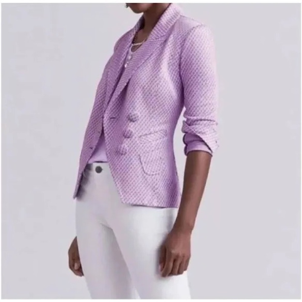 CAbi Lavender Textured Blazer style #5847